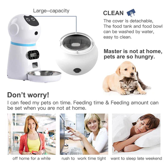 smart  robot  pets  pet  feeder  dog feeder  cat feeder  automatic