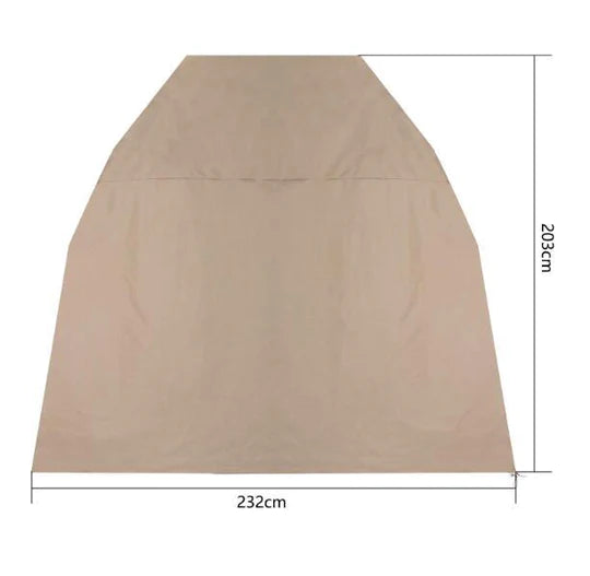 water UV swing sun strong snow resistant rain outside outdoor hot heavy duty fabric exterior double cover cold chair canvas brown beige all weather