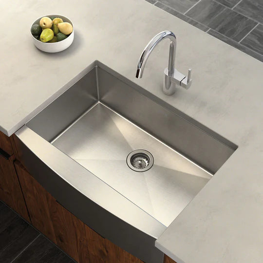 Farmhouse Sink Gunmetal Black Kitchen Sink Stainless Steel 10 inch deep, Apron Kitchen Sink, 16 Guage Handmade Sink with Drain