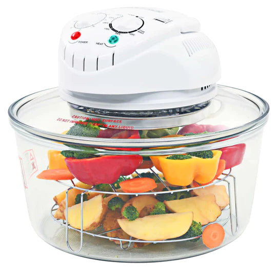 quicker prepare pot pan oven lighter light kitchen healthy healthful halogen glass food faster easy easier convection bowl