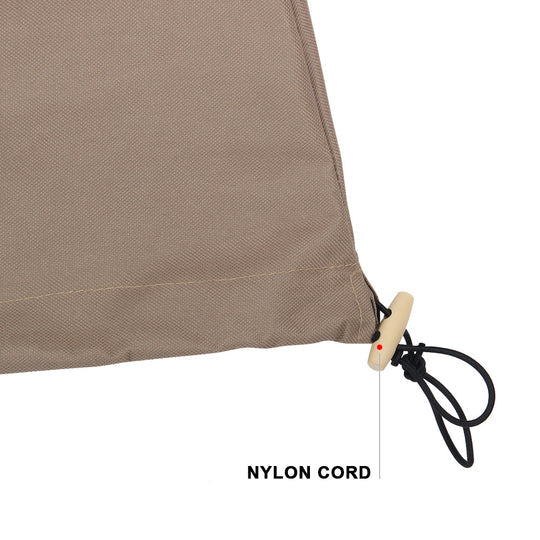 water UV swing sun strong snow resistant rain outside outdoor hot heavy duty fabric exterior double cover cold chair canvas brown beige all weather