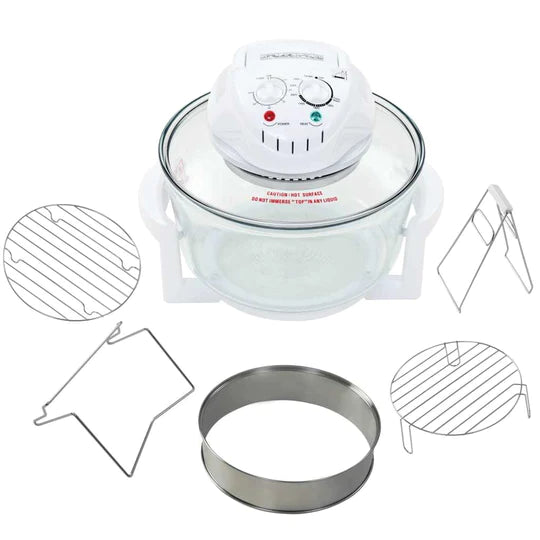 quicker prepare pot pan oven lighter light kitchen healthy healthful halogen glass food faster easy easier convection bowl