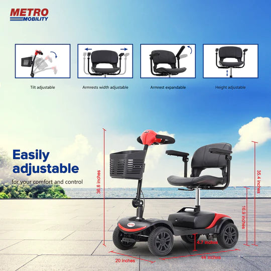 transportation strong speed control shield secure scooter safety safe pneumatic tires person people non-pneumatic mobility miles long range ill groceries front electric elderly battery basket anti-tilt