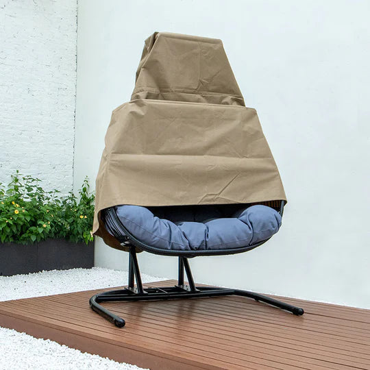 water UV swing sun strong snow resistant rain outside outdoor hot heavy duty fabric exterior double cover cold chair canvas brown beige all weather
