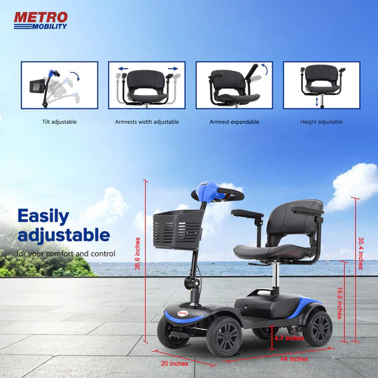 transportation strong speed control shield secure scooter safety safe pneumatic tires person people non-pneumatic mobility miles long range ill groceries front electric elderly battery basket anti-tilt