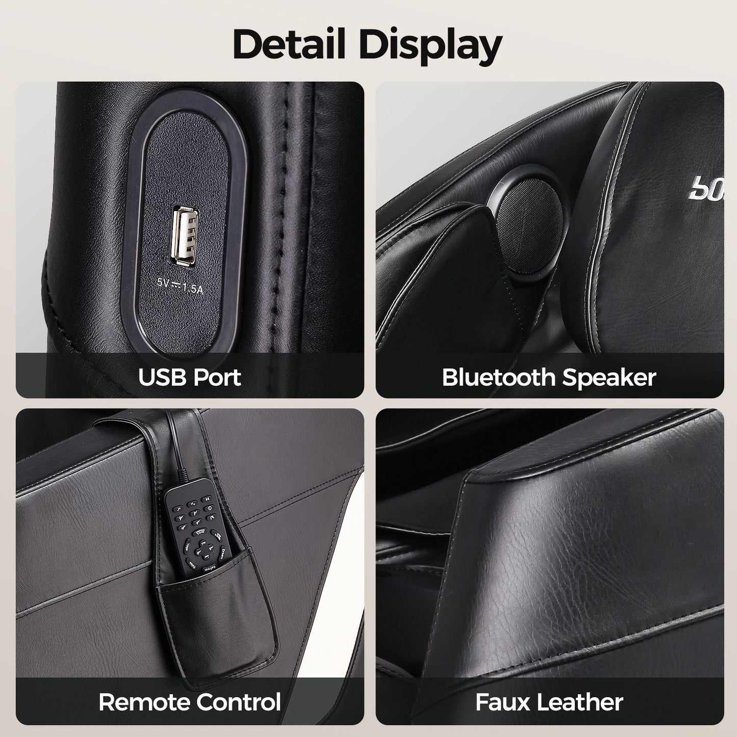 Full Body Zero Gravity Massage Chair with Bluetooth