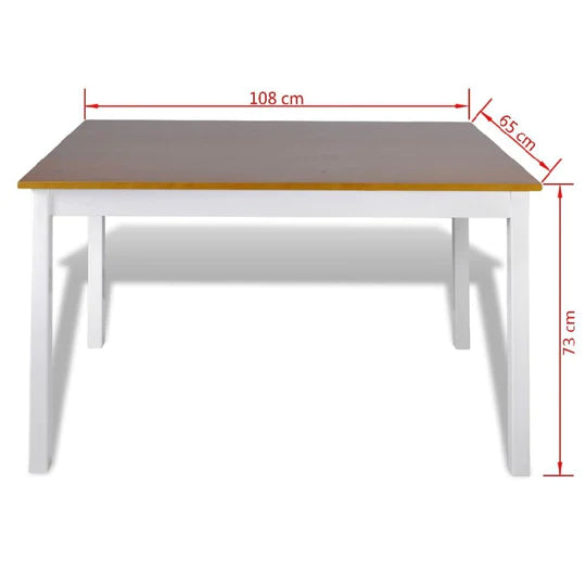 wood white table strong set real plain pine kitchen great good glossy furniture four dinning clean chairs budget affordable 4