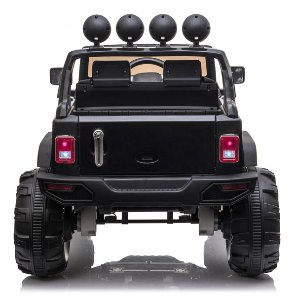 Kid's Electric Ride on Car, 12V Powered Motor, Parental Remote Control, LED Lights, MP3, Seat Beltย - Home Brains And Brawn