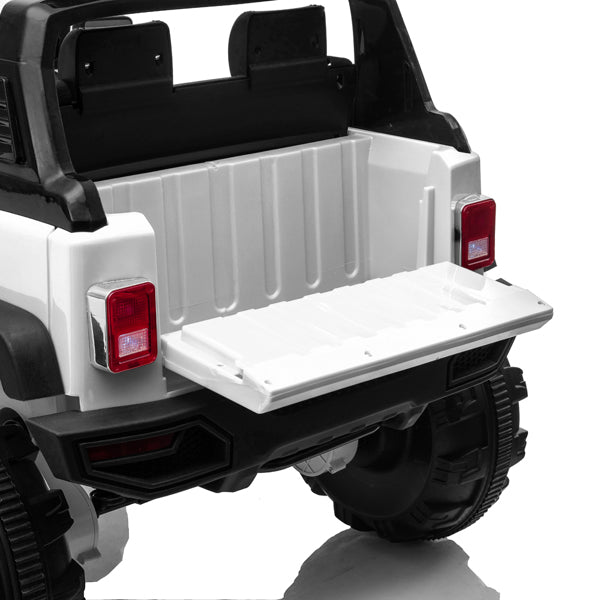 Kid's Electric Ride on Car, 12V Powered Motor, Parental Remote Control, LED Lights, MP3, Seat Beltย - Home Brains And Brawn