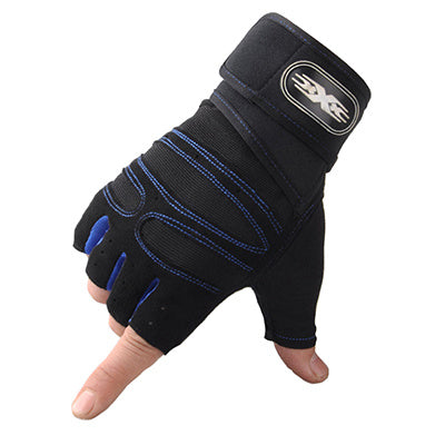 Gloves Weight Exercises Half Finger Lifting Gloves Body Building Training Sport Gym Fitness Gloves for Men Women - Home Brains And Brawn