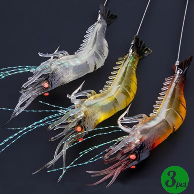 3pcs/7pcs Shrimp Lure Fishing Lures Artificial Bait - Home Brains And Brawn