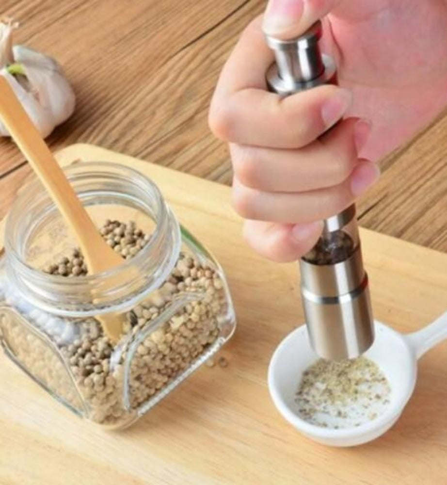 Premium Stainless Steel Salt and Pepper Spice Grinder - Home Brains And Brawn