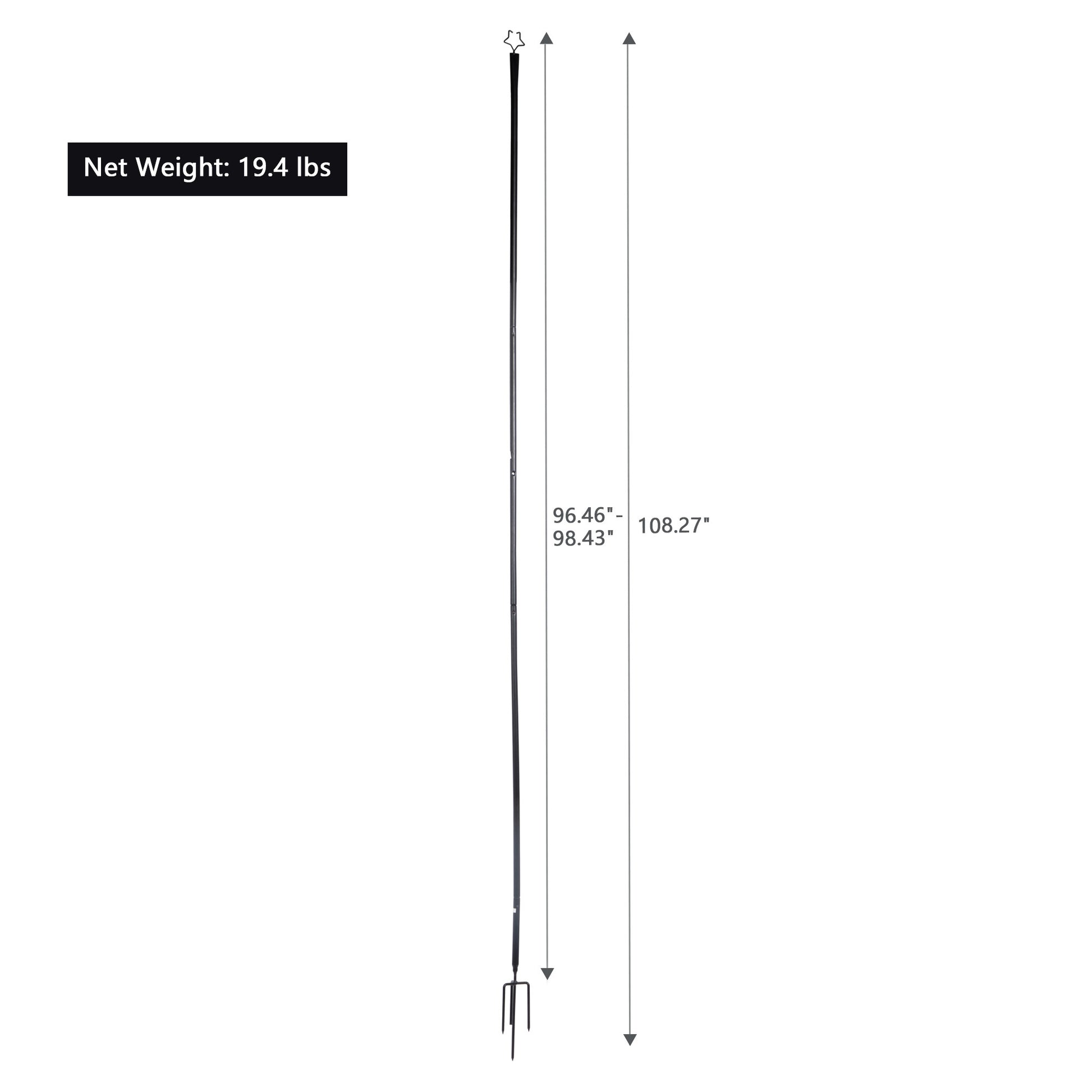 Set of 6 RC String Light Pole - HomeBrainsandBrawn