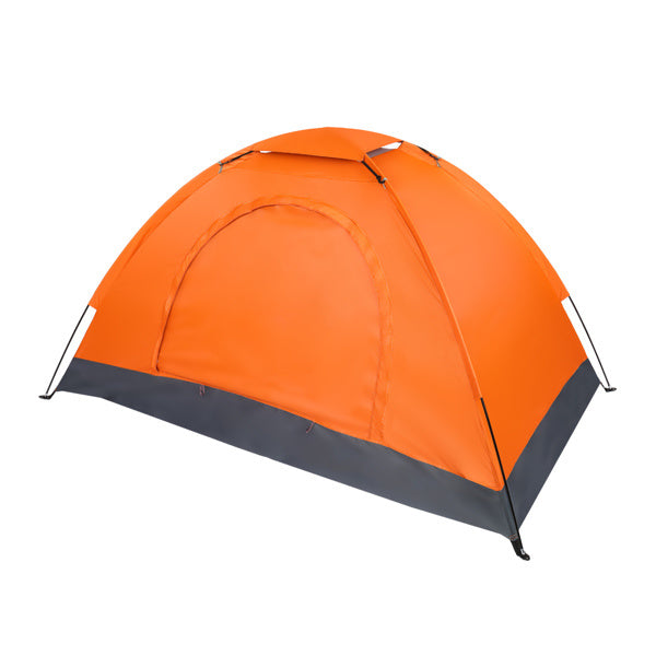 1-Person Waterproof Camping Dome Tent Automatic Pop Up Quick Shelter Outdoor Hiking Orange - HomeBrainsandBrawn