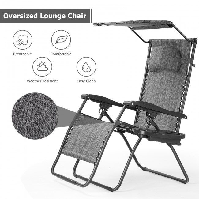 Folding Recliner Lounge Chair - HomeBrainsandBrawn