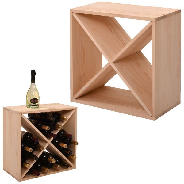 24 Bottle Modular Wine Rack - HomeBrainsandBrawn