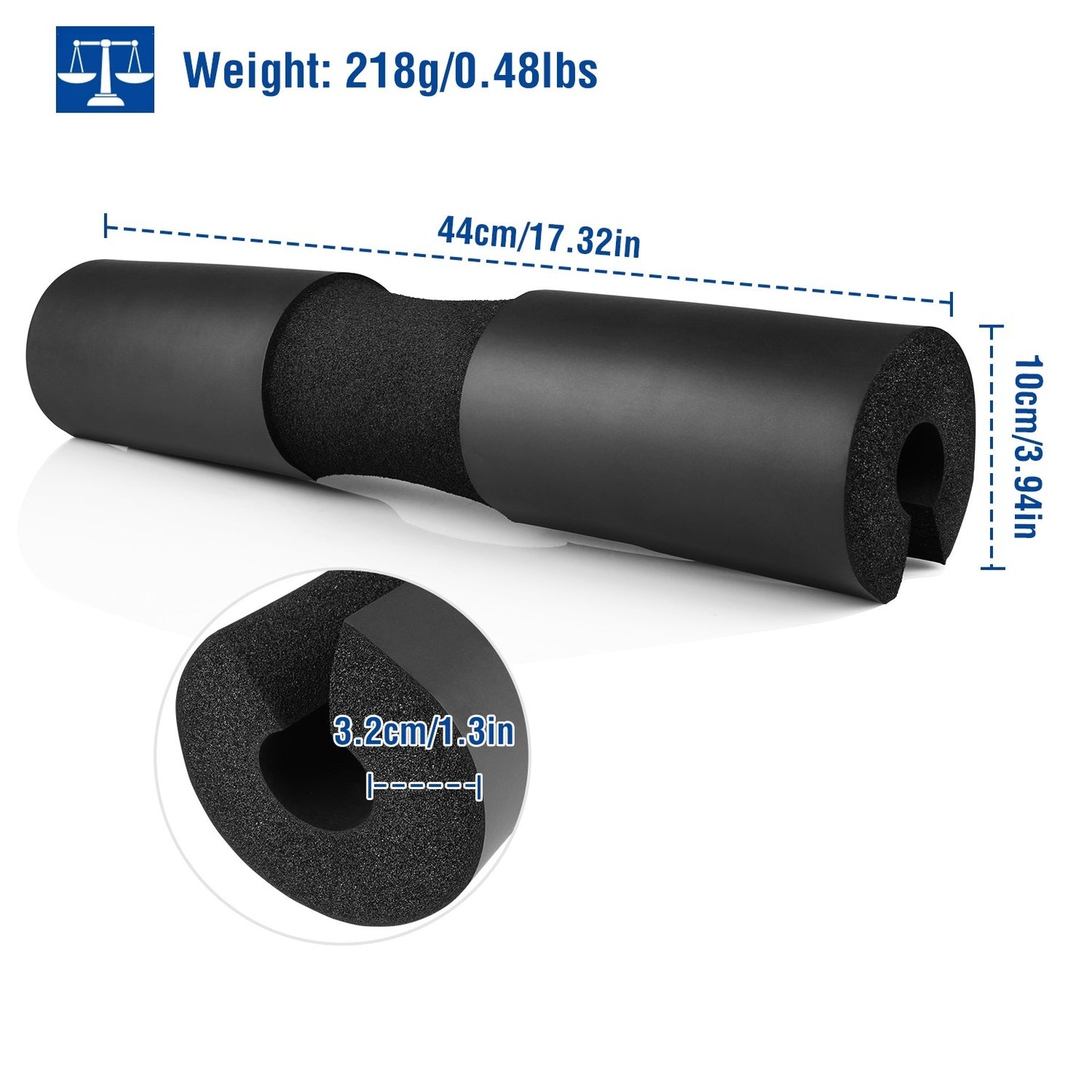 Barbell Pad Support Squat Bar Foam Cover Pad Weight Lifting Pull Up Neck Shoulder Protector - Home Brains And Brawn