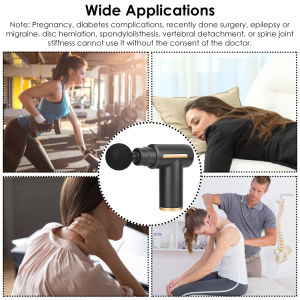 Percussion Massage Gun USB Type C Rechargeable Deep Tissue Vibration Massager - Home Brains And Brawn