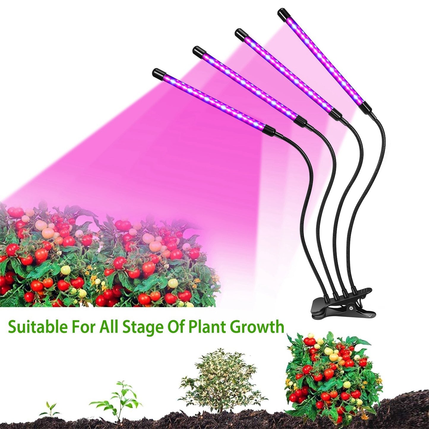 Grow Lights for Indoor Plants, iMounTEK 80W 80 LEDs Plant Lights - Home Brains And Brawn