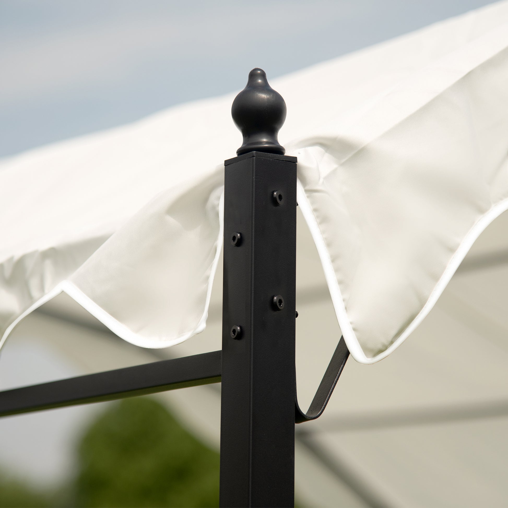 Outdoor Patio 13' ft L. x 10' ft. W. Iron Carport Shelter Garage Tent - Home Brains And Brawn