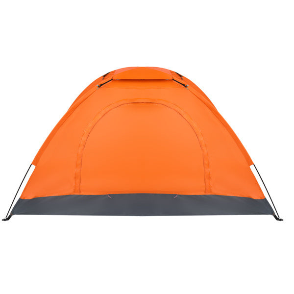 1-Person Waterproof Camping Dome Tent Automatic Pop Up Quick Shelter Outdoor Hiking Orange - HomeBrainsandBrawn