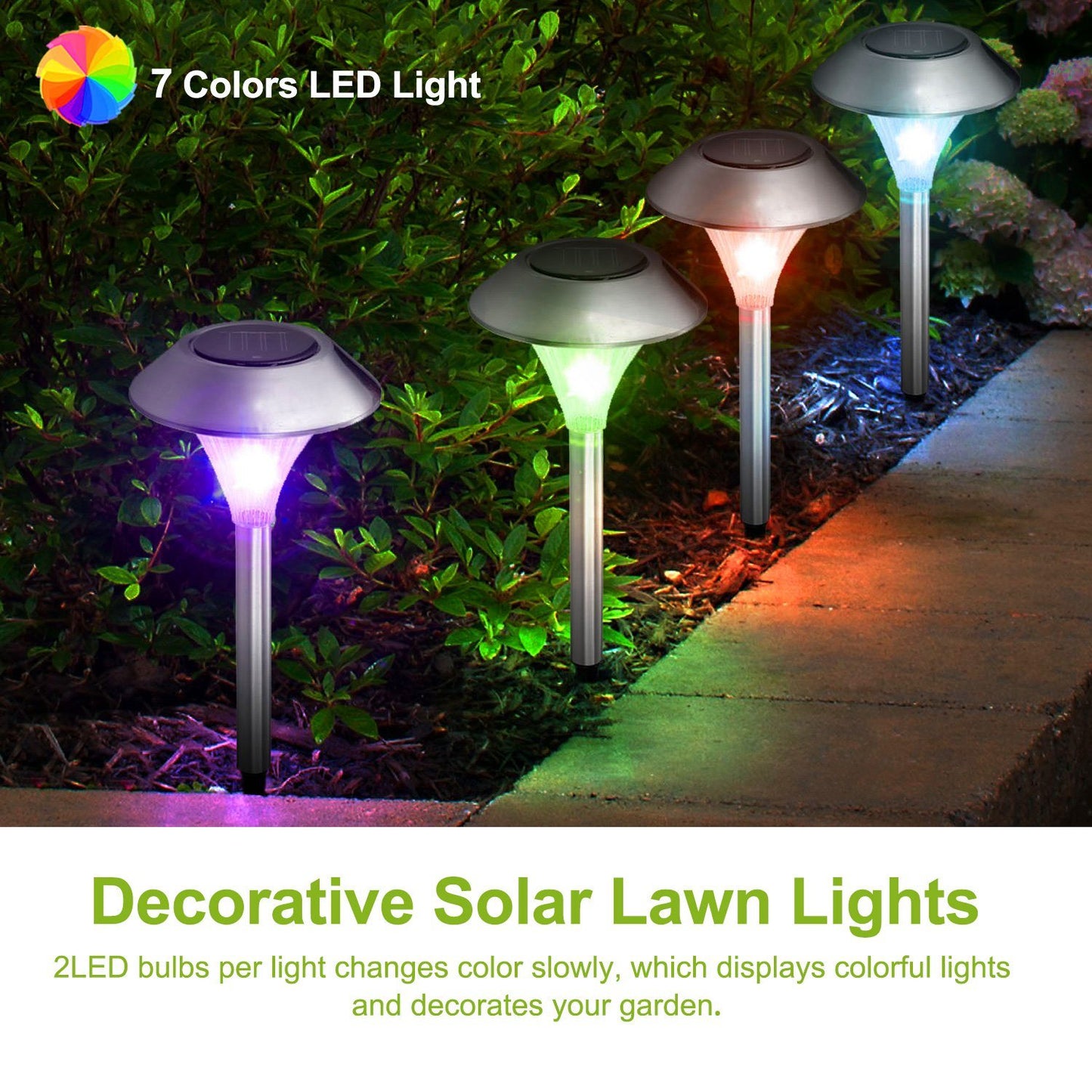 4Packs Solar Garden Lights Outdoor - Home Brains And Brawn