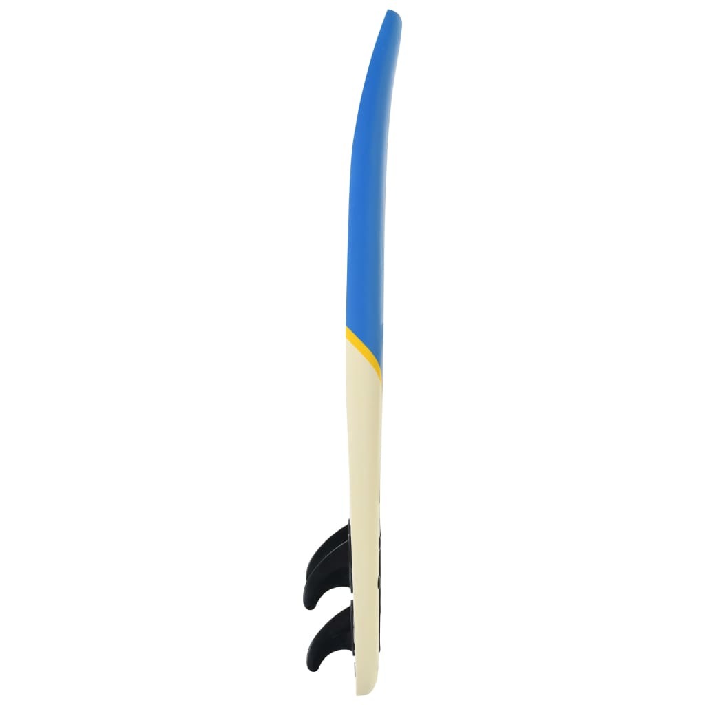 Surfboard 66.9" Blue and Cream - Home Brains And Brawn