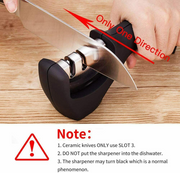 KNIFE SHARPENER Ceramic Tungsten Kitchen Knives Blade Sharpening System Tool USA XH - Home Brains And Brawn