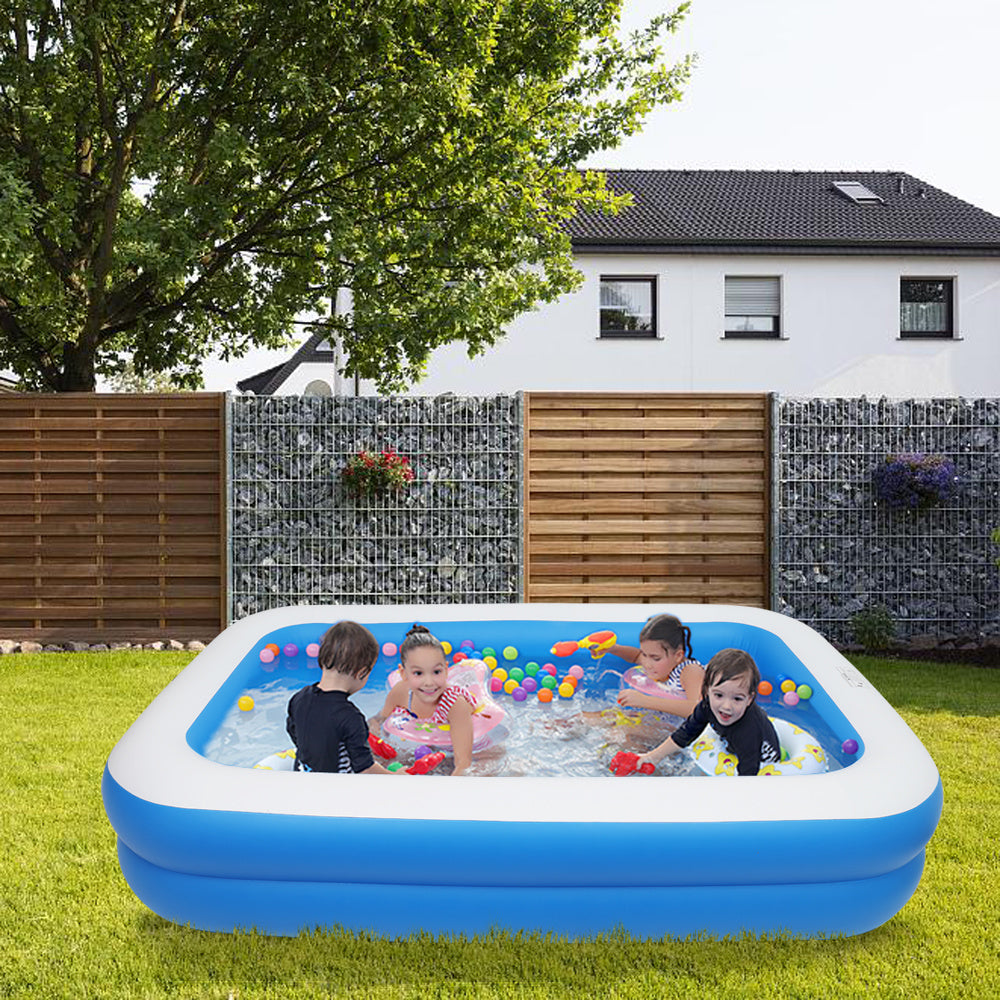 blue PVC cuboid with wall thickness of 0.3mm for inflatable swimming pool - Home Brains And Brawn