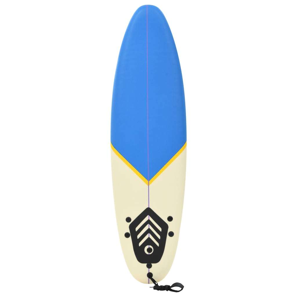 Surfboard 66.9" Blue and Cream - Home Brains And Brawn