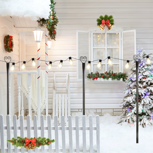 Set of 6 RC String Light Pole - HomeBrainsandBrawn