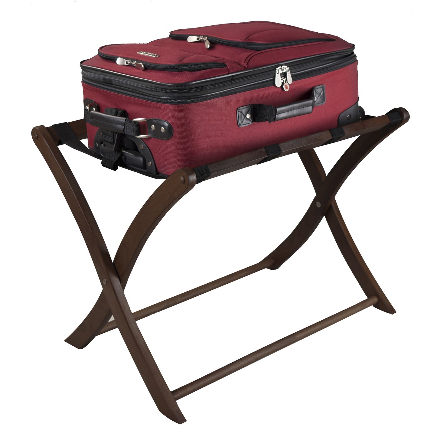 Scarlett Luggage Rack Walnut - Home Brains And Brawn