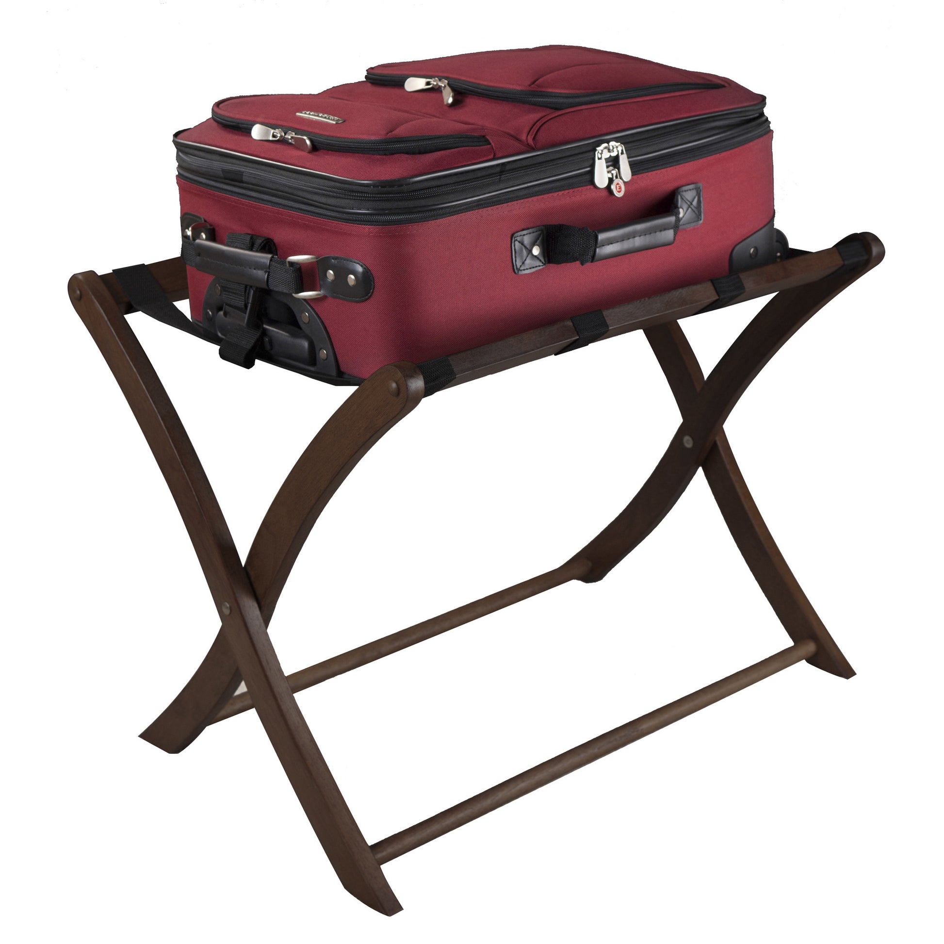 Scarlett Luggage Rack Walnut - Home Brains And Brawn