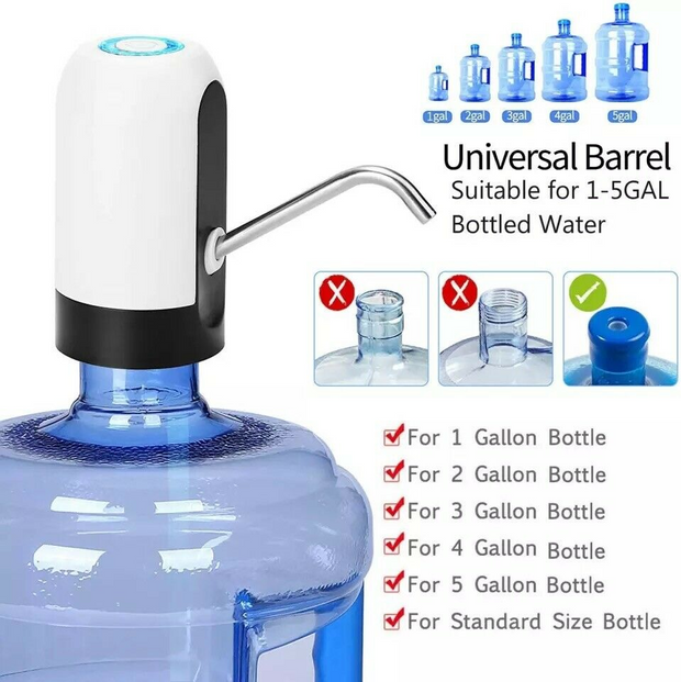 Water Bottle Switch Pump Electric Automatic Universal Dispenser - Home Brains And Brawn