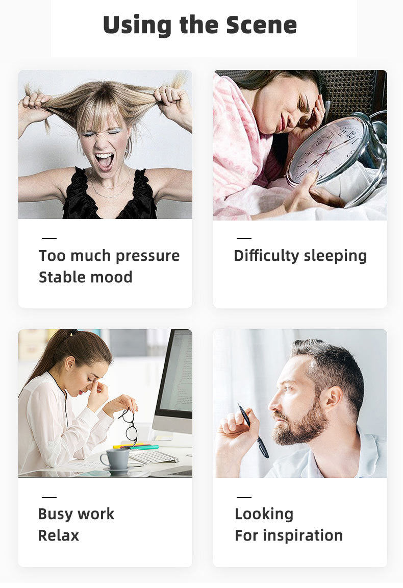 Electric Head Scalp Massager with Heat, for Stress Relax Hair Growth Headaches, Simulation of Human Finger Vibration Massage - Home Brains And Brawn