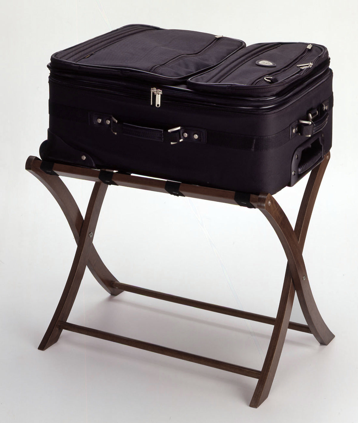 Scarlett Luggage Rack Walnut - Home Brains And Brawn