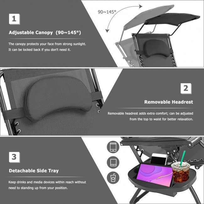 Folding Recliner Lounge Chair - HomeBrainsandBrawn