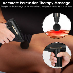Percussion Massage Gun USB Type C Rechargeable Deep Tissue Vibration Massager - Home Brains And Brawn