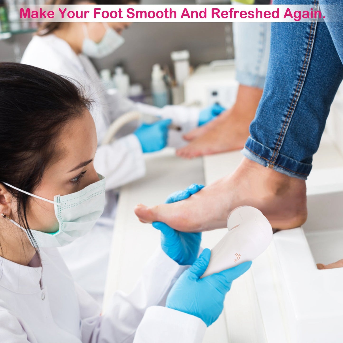 17Pcs Electric Foot Callus Remover with Vacuum Foot Grinder Rechargeable Foot File Dead Skin Pedicure Machine - Home Brains And Brawn