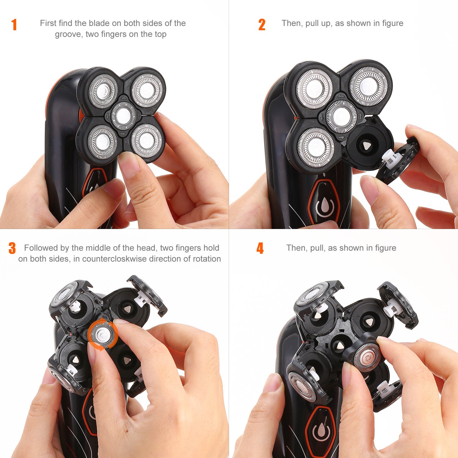 4D Electric Shavers Razor IPX7 Waterproof Wet & Dry - Home Brains And Brawn