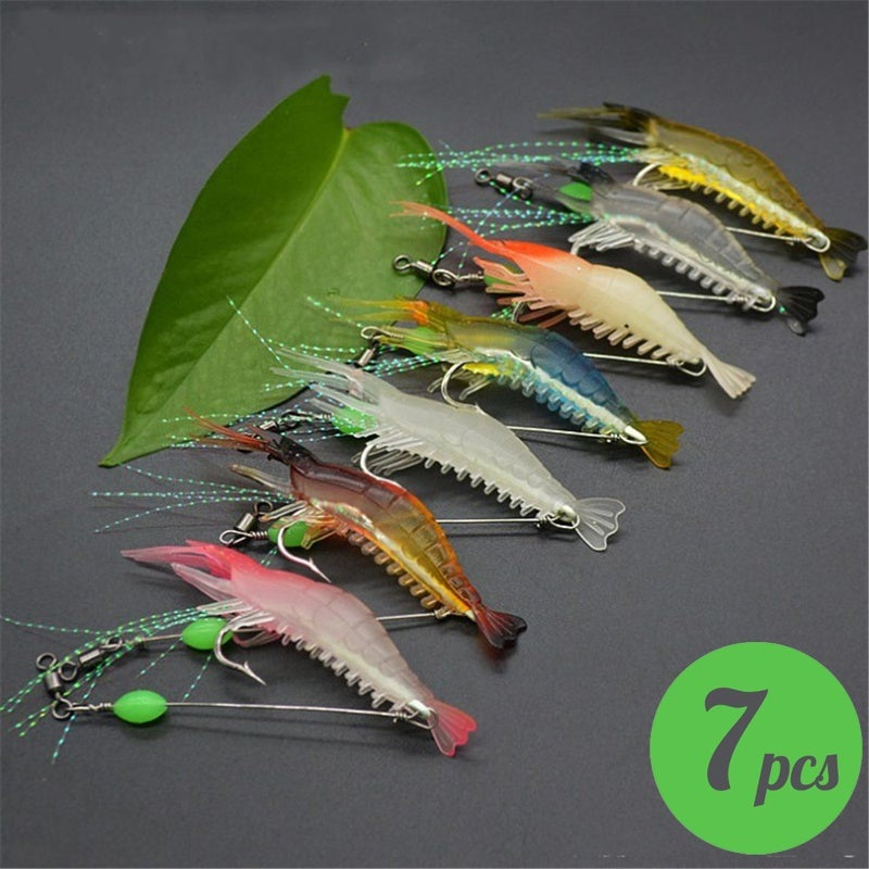 3pcs/7pcs Shrimp Lure Fishing Lures Artificial Bait - Home Brains And Brawn