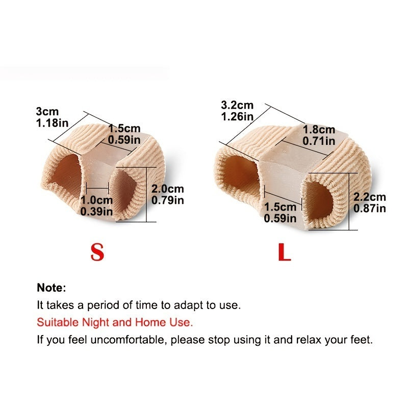 1pc Toe Spacer (0.6in/0.7in) Train; Straighten; & Realign Toes - Home Brains And Brawn