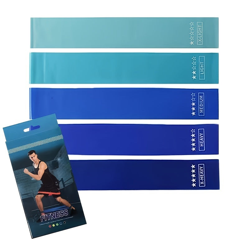 5pcs/set Different Stretch Band; Resistance Tape - Home Brains And Brawn