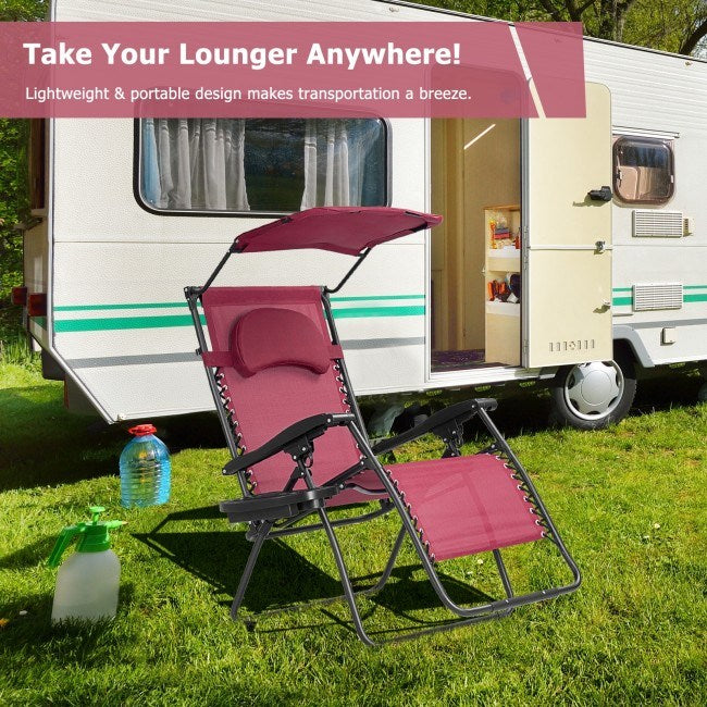 Folding Recliner Lounge Chair - HomeBrainsandBrawn