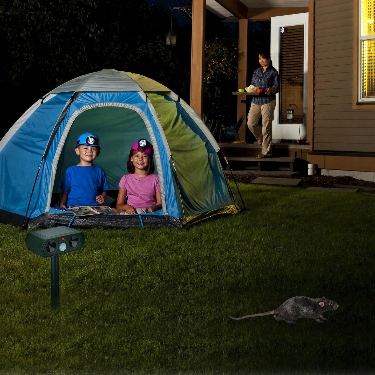 Ultrasonic Animal Repeller Solar Powered Motion Sensor Repellent - Home Brains And Brawn