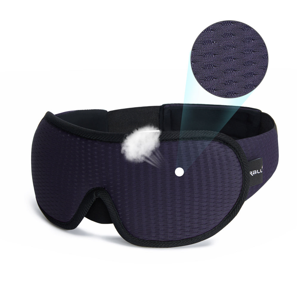 3D Sleeping Mask Block Out Light Soft Padded Sleep Mask For Eyes Slaapmasker Eye Shade Blindfold Sleeping Aid Face Mask Eyepatch - Home Brains And Brawn