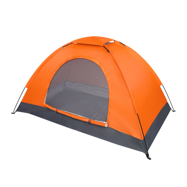 1-Person Waterproof Camping Dome Tent Automatic Pop Up Quick Shelter Outdoor Hiking Orange - HomeBrainsandBrawn