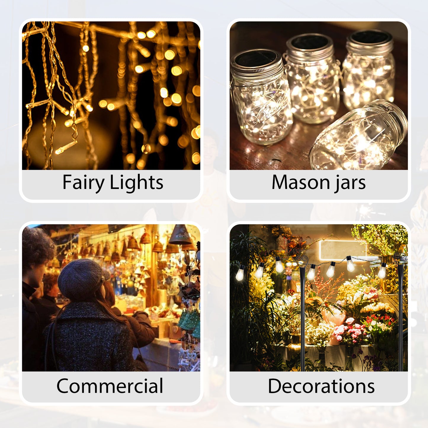 Set of 6 RC String Light Pole - HomeBrainsandBrawn