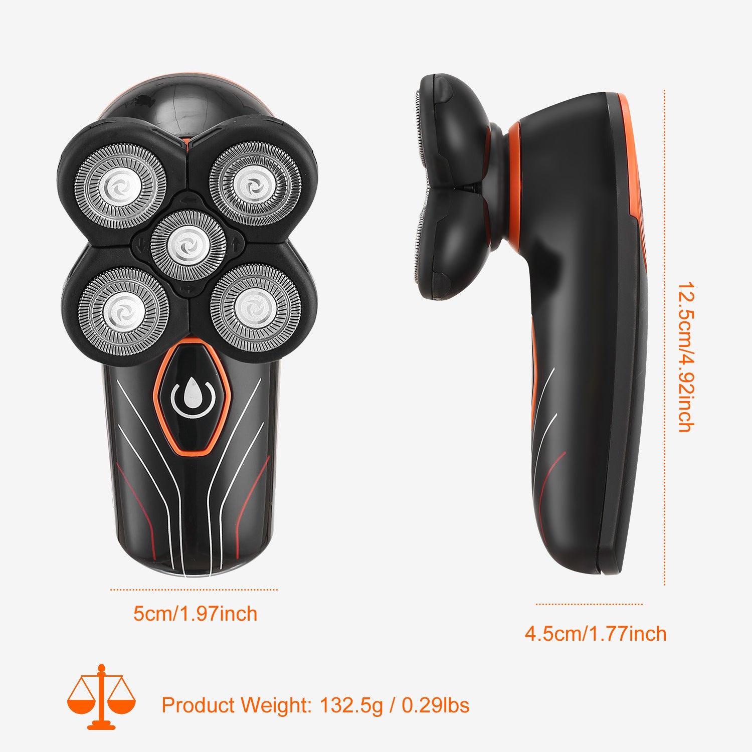 4D Electric Shavers Razor IPX7 Waterproof Wet & Dry - Home Brains And Brawn