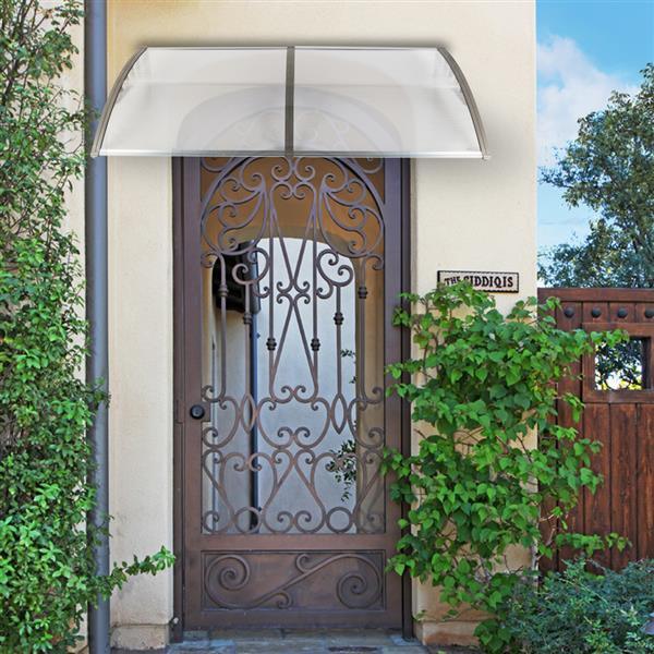 Household Application Door & Window Awnings Brown Board & Black Holder - Home Brains And Brawn